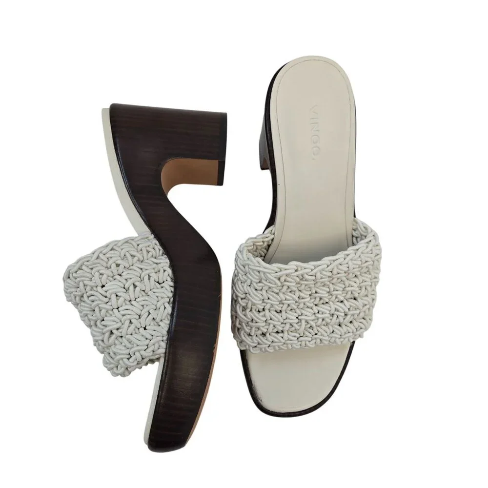 Vince. Nicki Crochet Platform High Heel Sandals Size 9.5